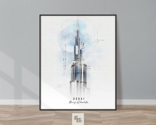 Burj Khalifa Dubai print urban 1