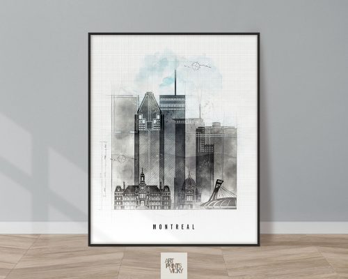 Montreal urban poster