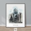 San Diego skyline print urban