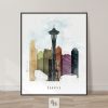 Seattle Skyline Print Urban 2