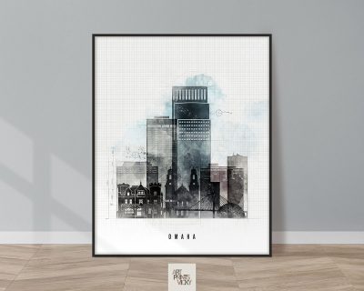 Omaha skyline art in urban 1