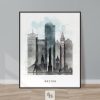 Boston urban print