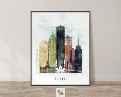 Detroit print urban 2
