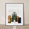 Salt Lake City skyline watercolor 3