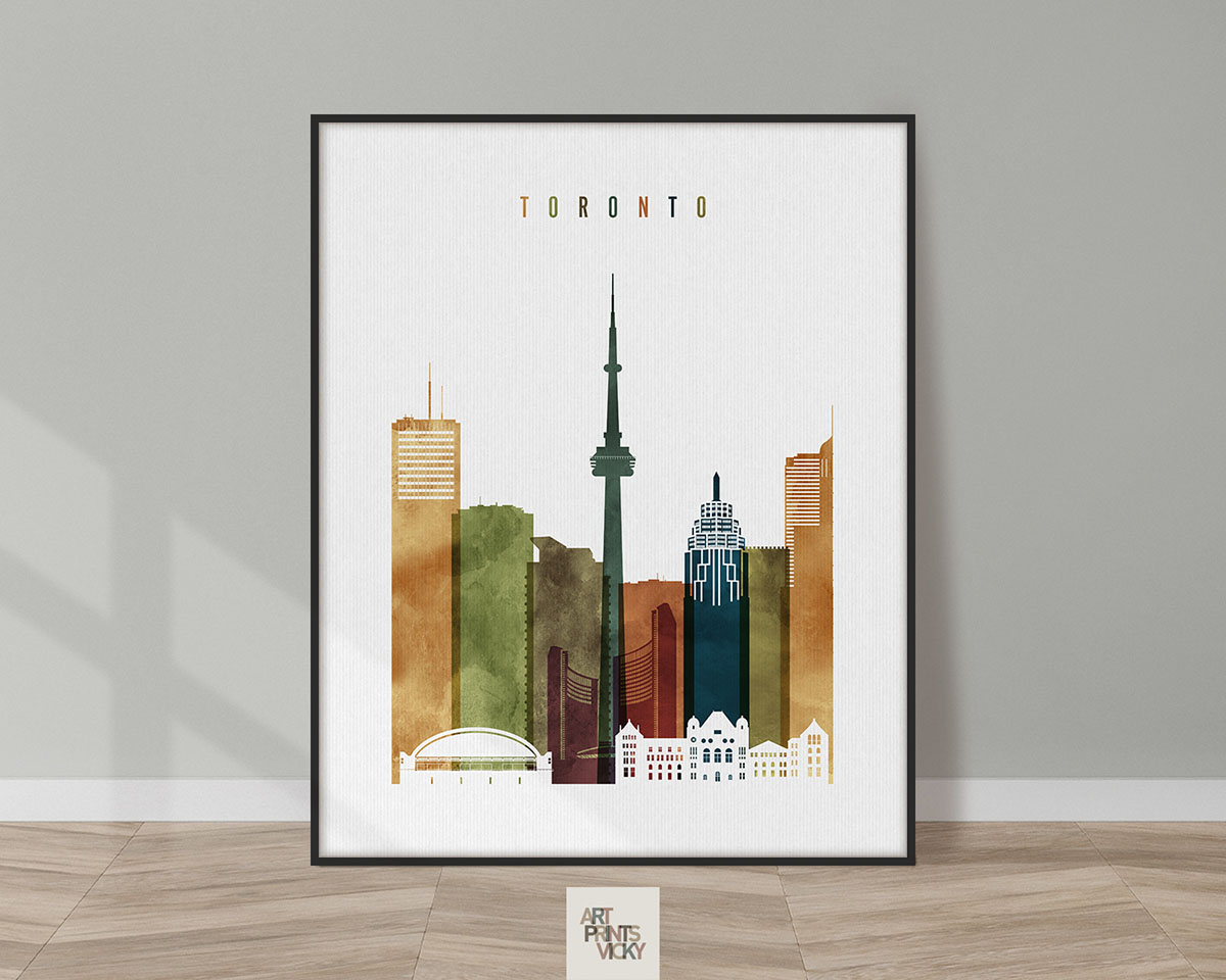 Toronto art print watercolor 3