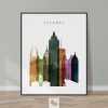 Atlanta poster watercolor 3