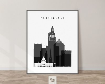 Providence print black and white