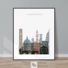 Florence skyline poster distressed 1