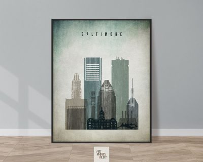 Baltimore poster distressed 3