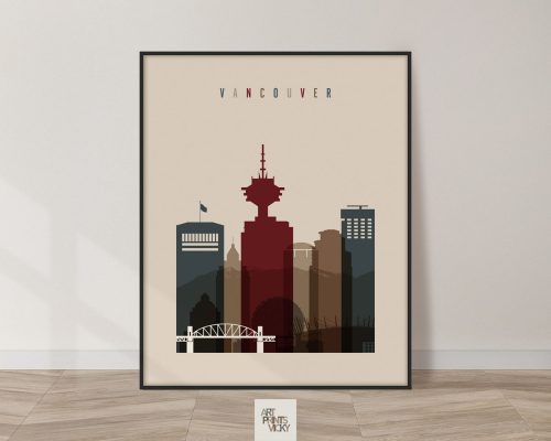 Vancouver poster earth tones 2