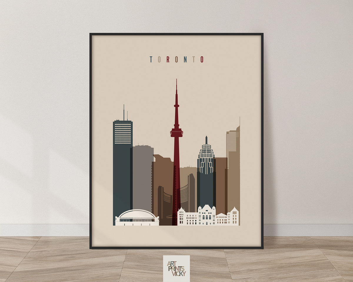 Toronto poster earth tones 2