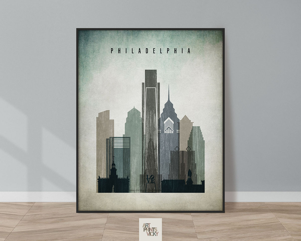 Philadelphia poster distressed 3