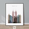 Manila skyline poster distressed 1