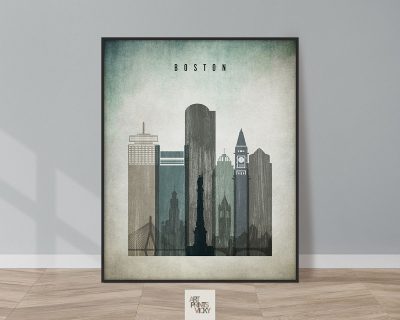 Boston poster distressed 3