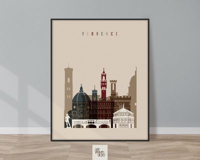Florence poster earth tones 2