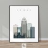 Des Moines art print skyline earth tones 4