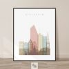 Stockholm wall art pastel white