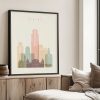 Albany NY print pastel cream