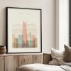 Santiago poster pastel cream