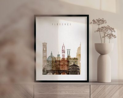 Florence poster watercolor 1 second