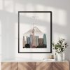 Tokyo skyline poster distressed 1 second
