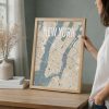 New York City Map: Personalized Wall Art Print