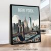 New York Travel Inspired Poster by ArtPrintsVicky