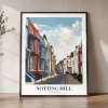 Notting Hill Travel Poster — London Wall Art Print | ArtPrintsVicky