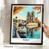 Paris Notre Dame Travel Print