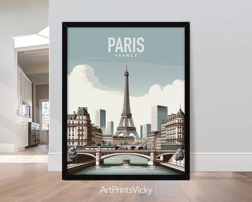Paris Travel Art Print by ArtPrintsVicky