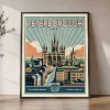 Peterborough Print Inspired by Retro Travel Art | ArtPrintsVicky