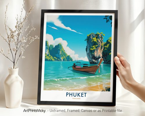 Phuket Thailand Travel Poster