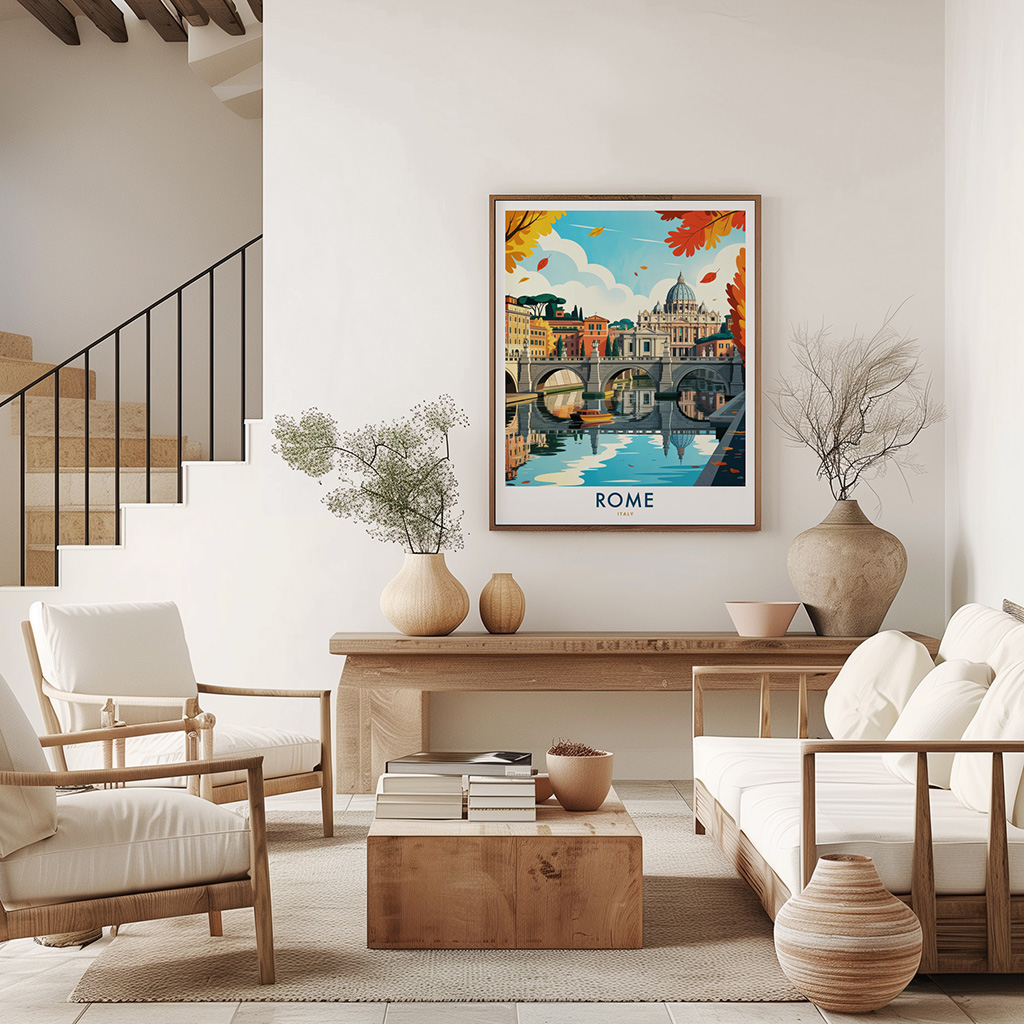 Rome Travel Poster - Italy Wall Art Print - Image 3