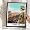 Route 66 Travel Print - American Road Trip Art