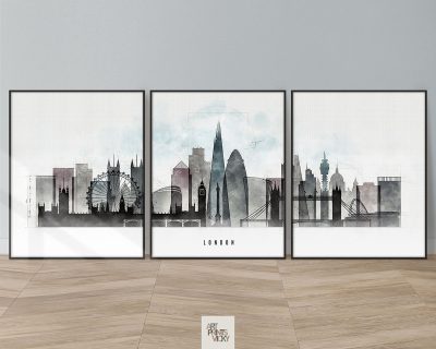 London skyline 3 print set urban 1