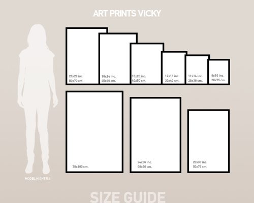 Size Guide Framed Print