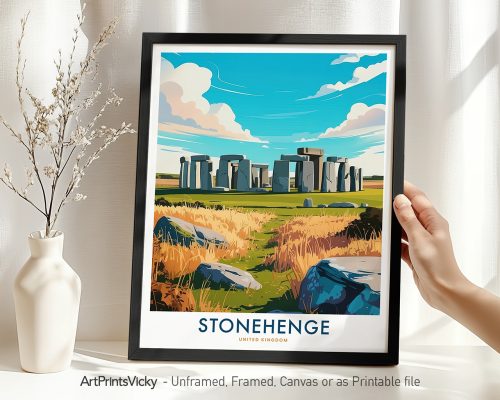 Stonehenge England Travel Print
