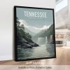 Tennessee State natural landscape vector illustration poster by ArtPrintsVicky
