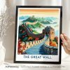 The Great Wall of China Travel Poster