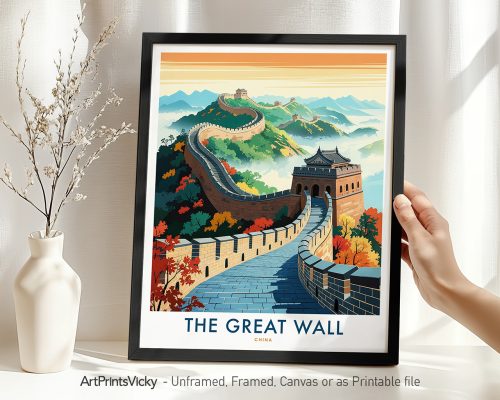 The Great Wall of China Travel Poster