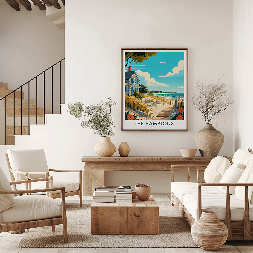 The Hamptons Coastal Art Print - Image 3