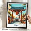 Tokyo Japan Travel Poster