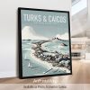 Turks and Caicos Travel Art Print by ArtPrintsVicky
