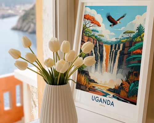 Alternative view of Uganda Africa Travel Poster