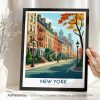 Upper East Side Print - NYC Architecture Travel Poster