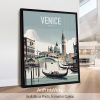 Venice Italy skyline in smooth travel style art print by ArtPrintsVicky