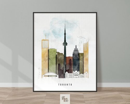 Toronto Skyline Print Urban 2