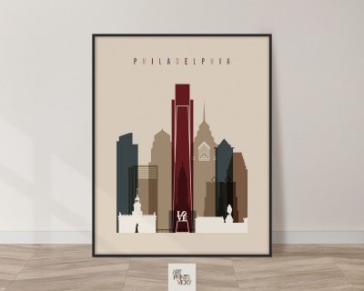 Philadelphia poster earth tones 2