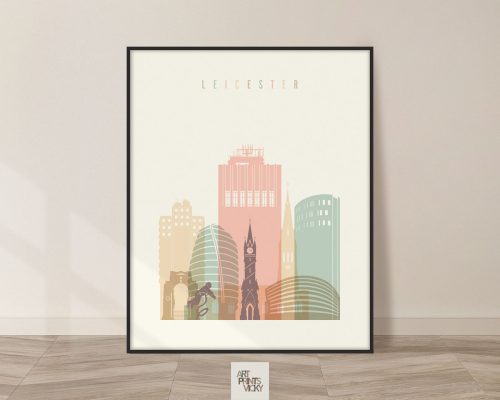 Leicester poster pastel cream photo