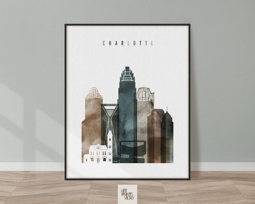 Charlotte art print watercolor 2